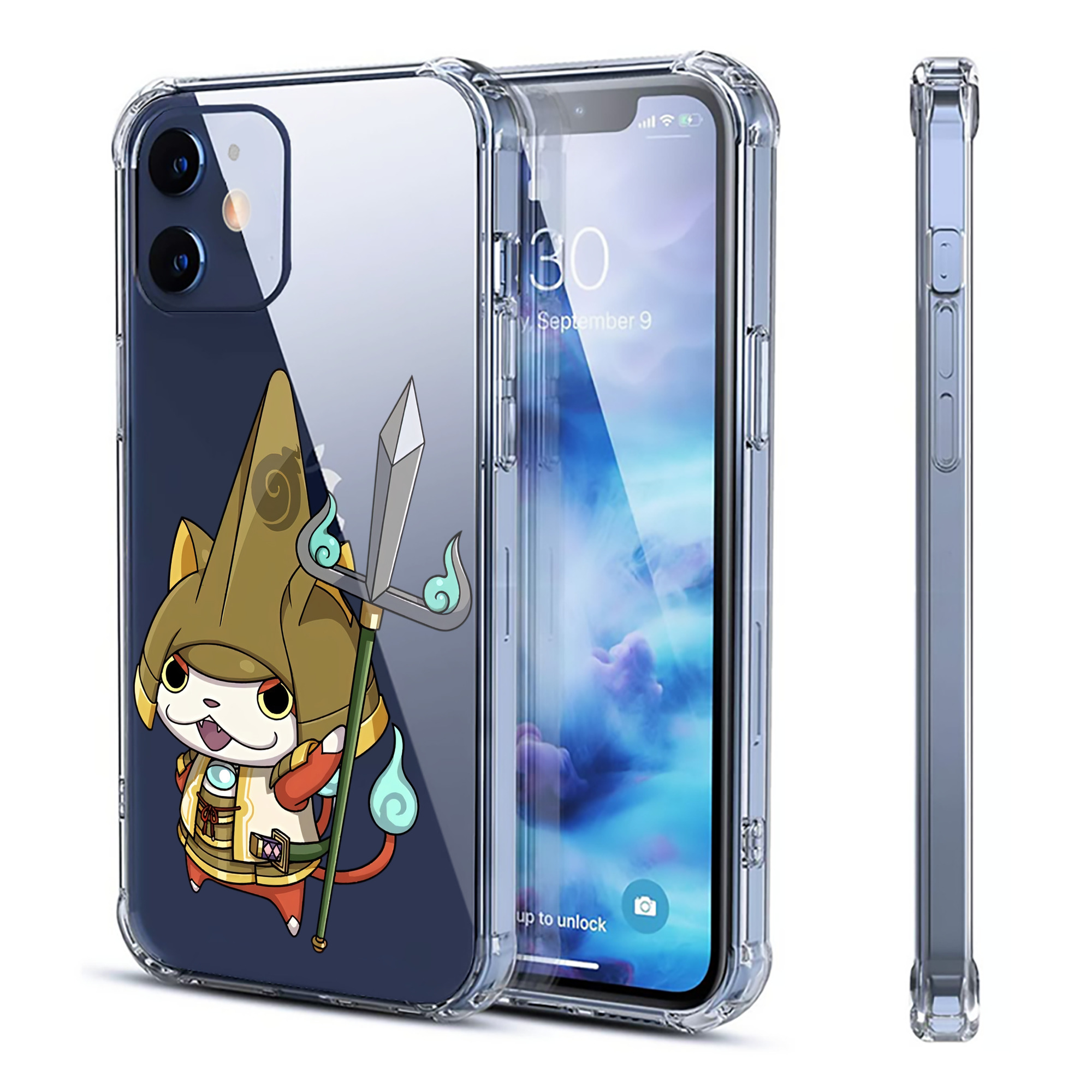 （画像用） 妖怪ウォッチ Yo-kai Watch 【iPhone 12シリーズ対応】透明スマホケース（クリアソフトケース）